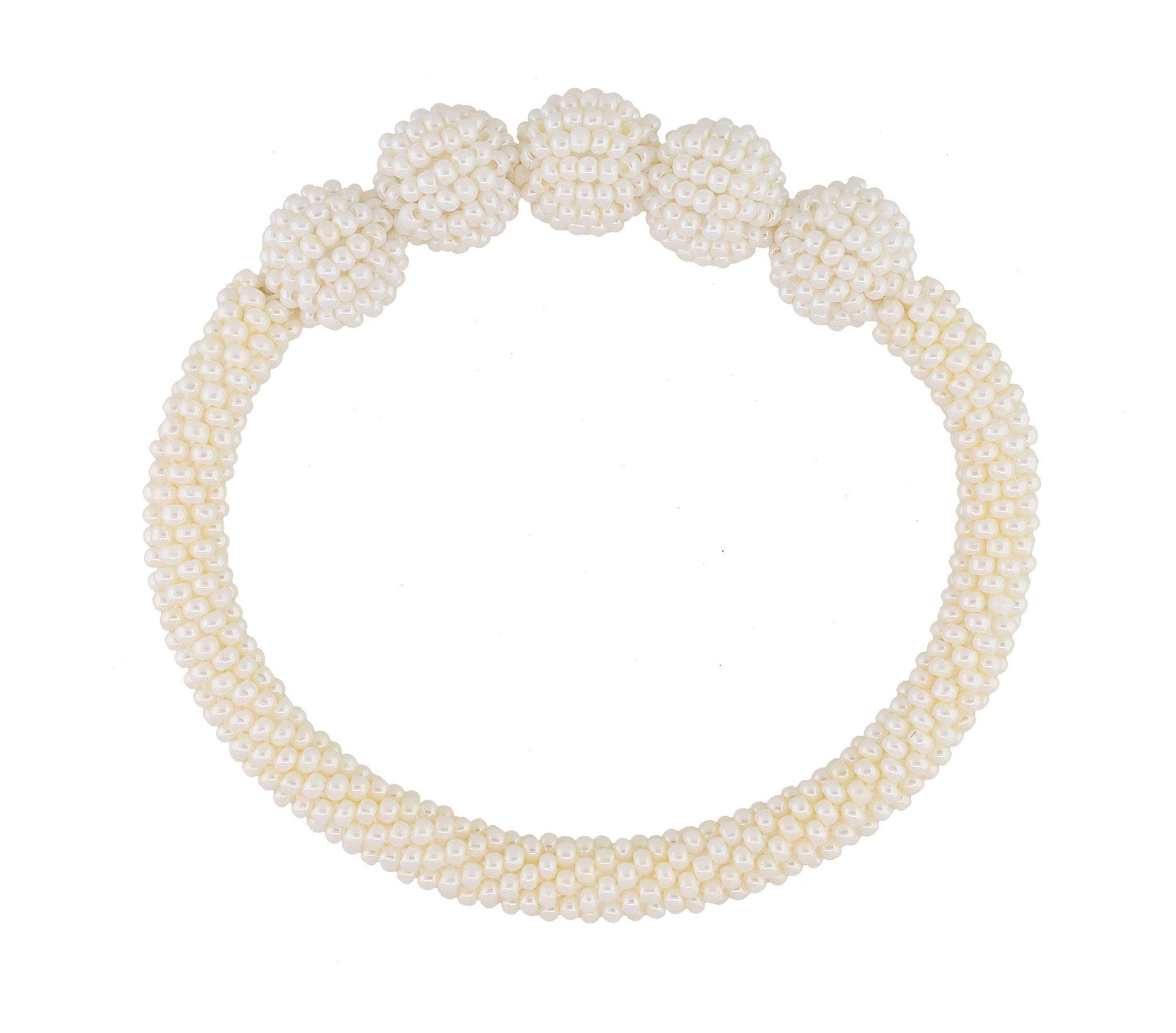 Roll-On® globe armband - Creme