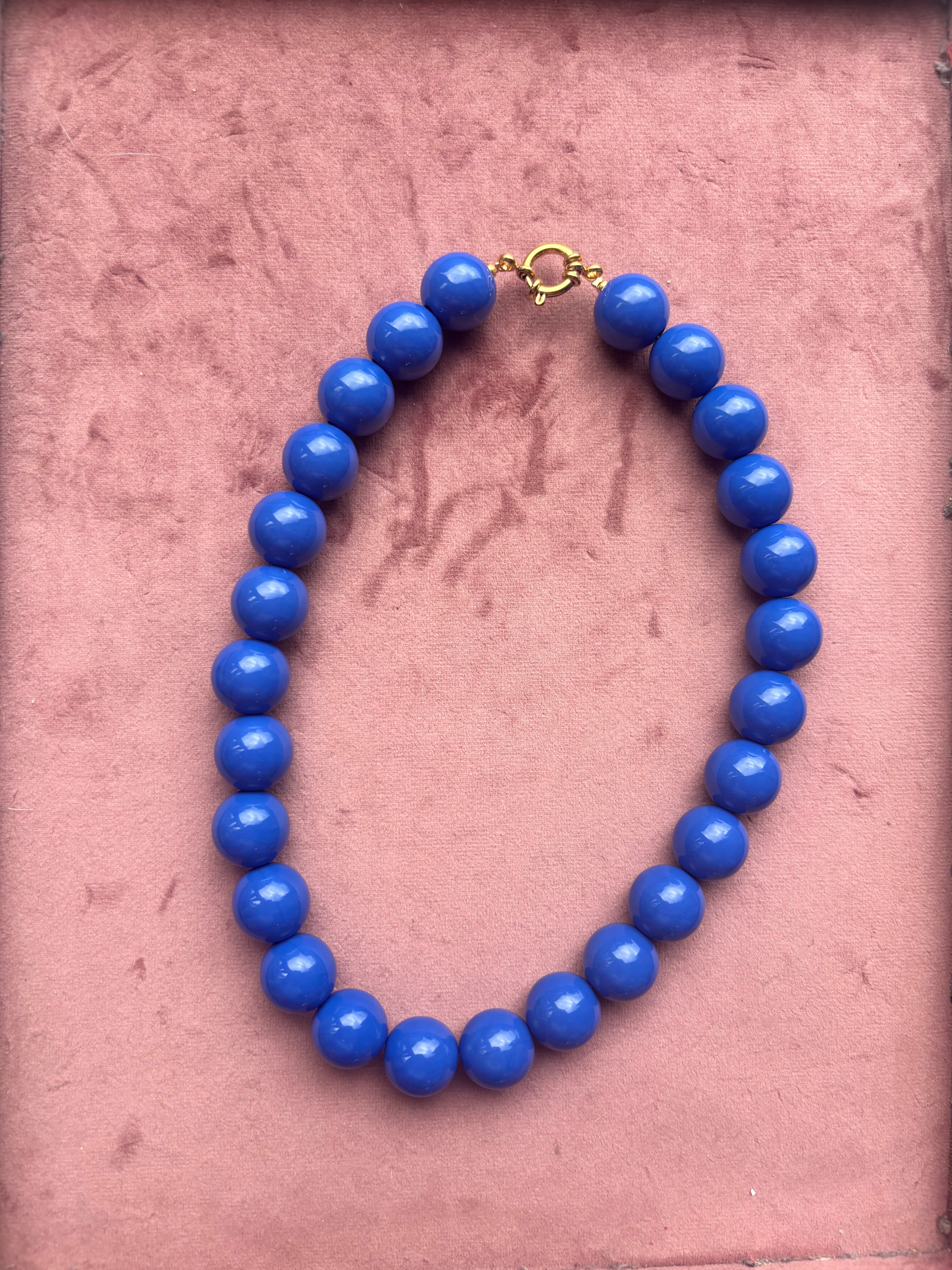 Bubble beads ketting 16mm kralen