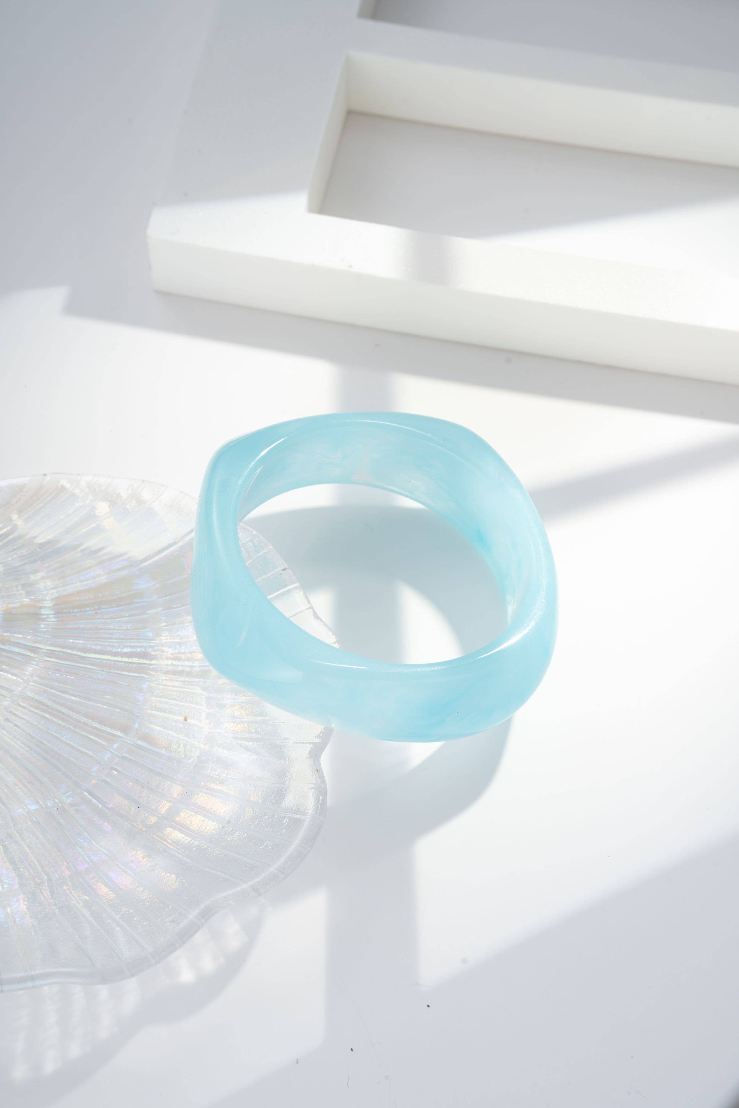 Marmeren effect hars armband