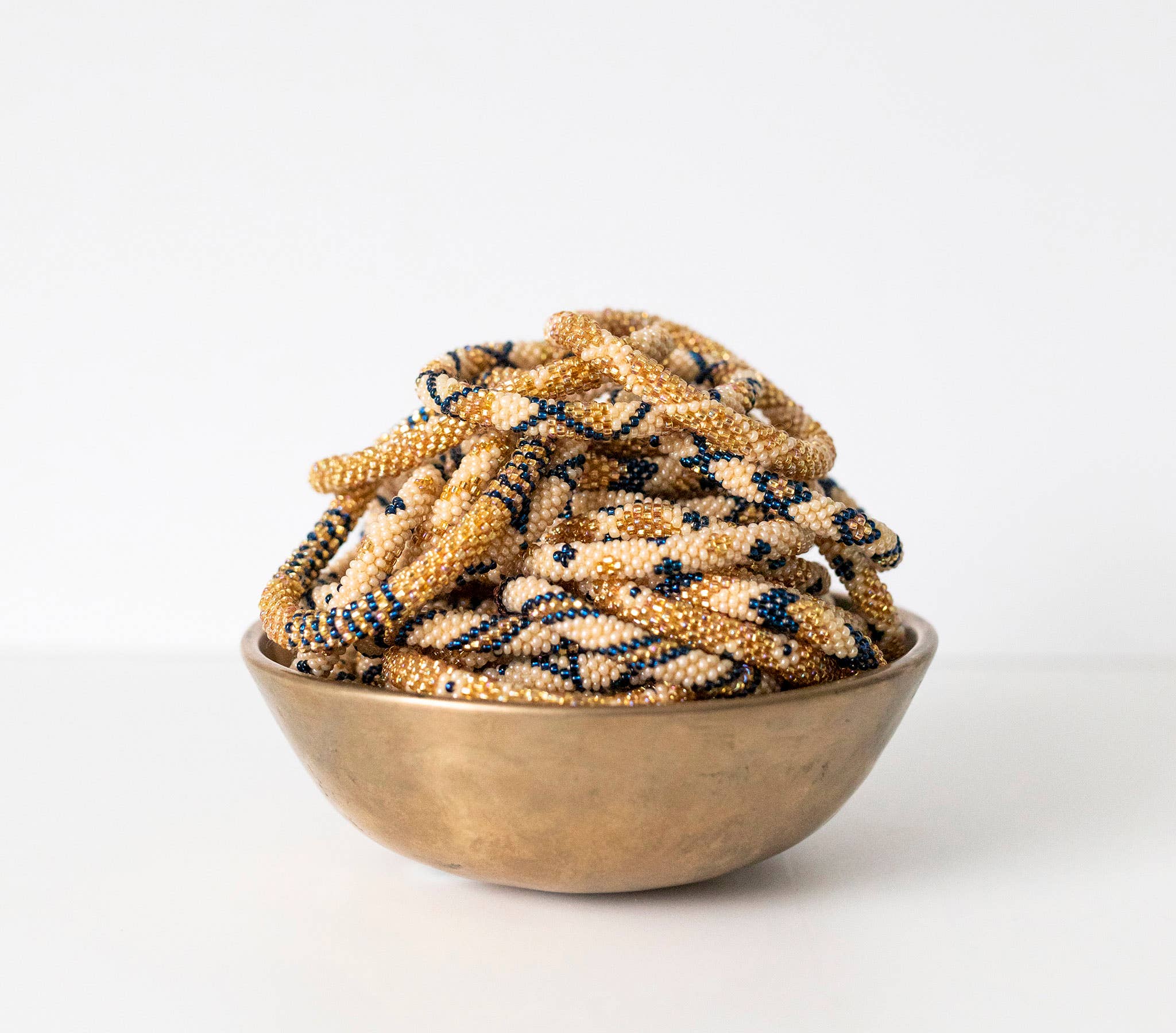 Roll-On® armbanden - Goud en blauw