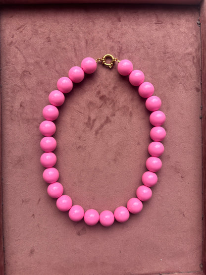 Bubble beads ketting 16mm kralen