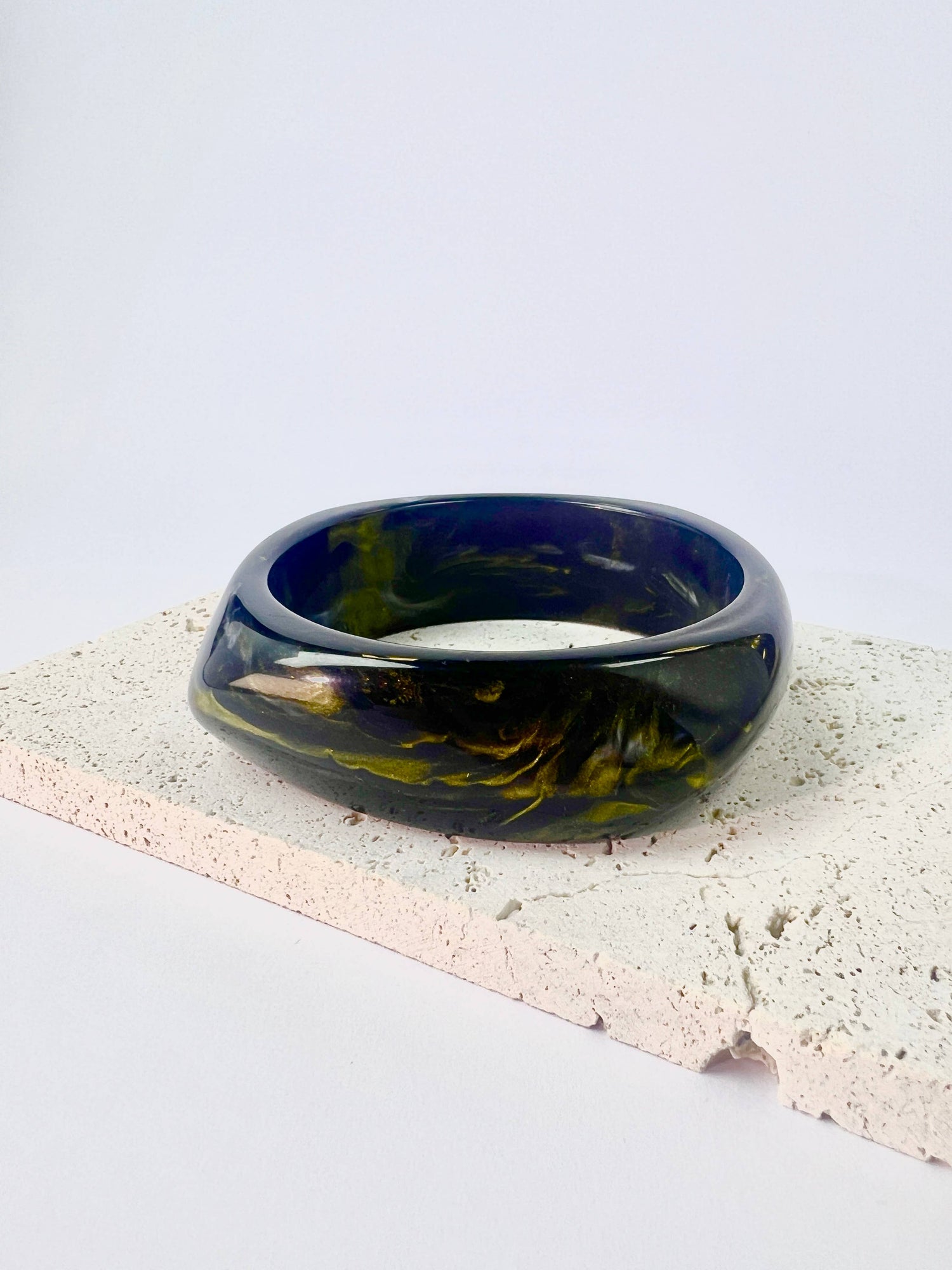 Marmeren effect hars armband