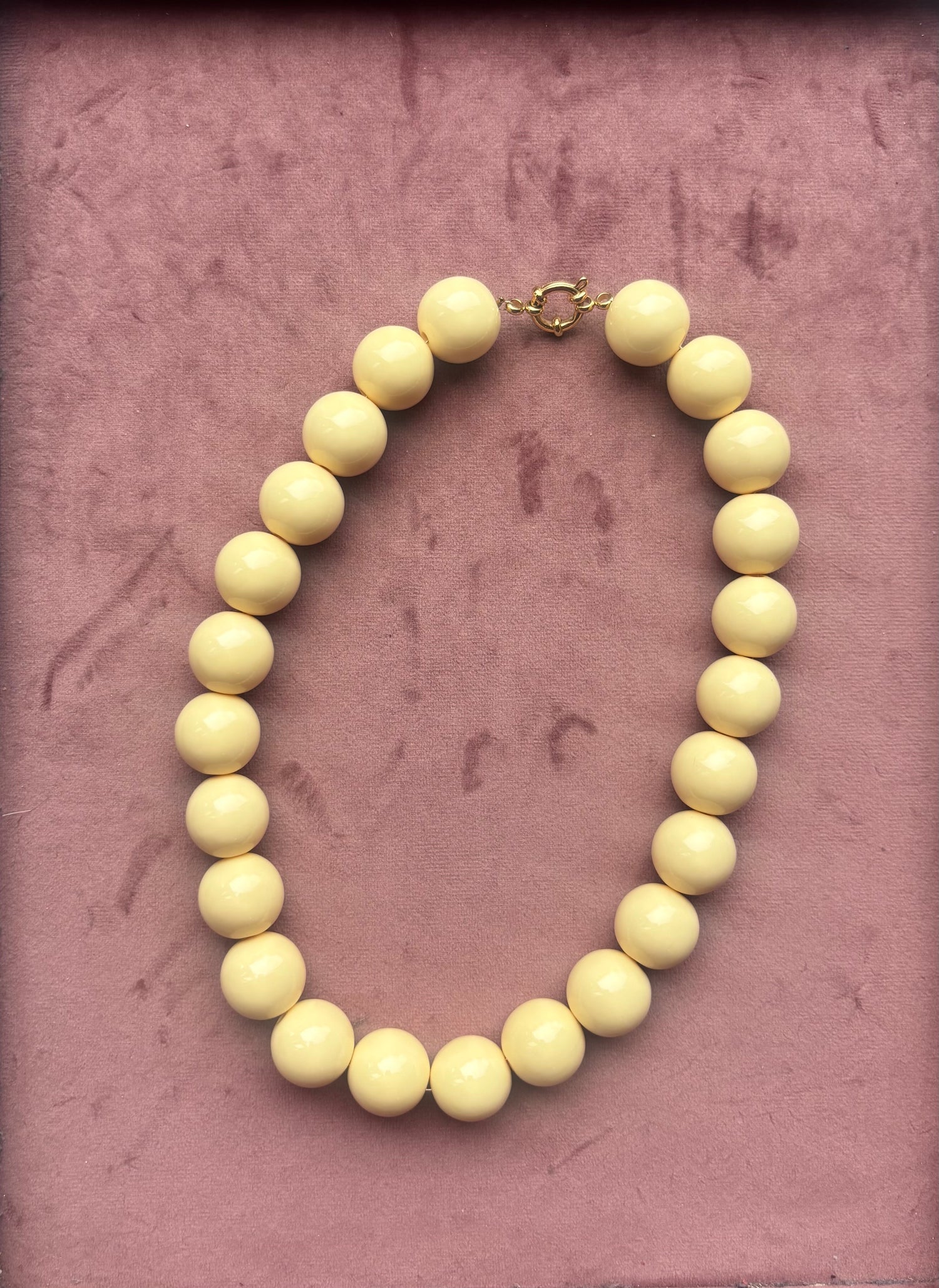 Bubble beads ketting 18mm kralen