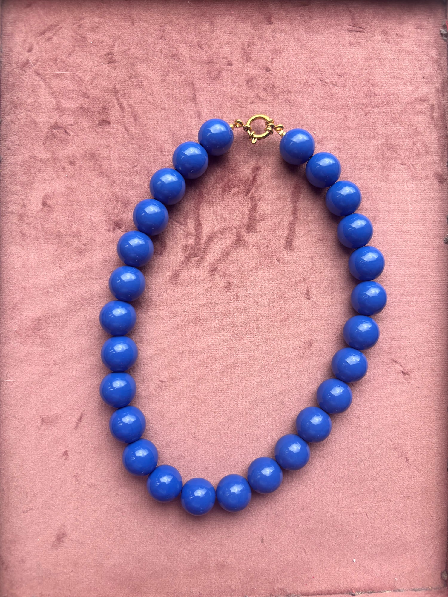 Bubble beads ketting 16mm kralen