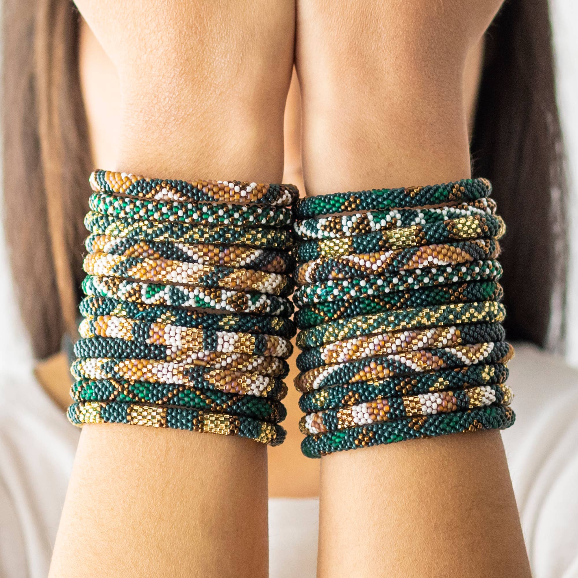 Roll-On® armbanden - Legergroen