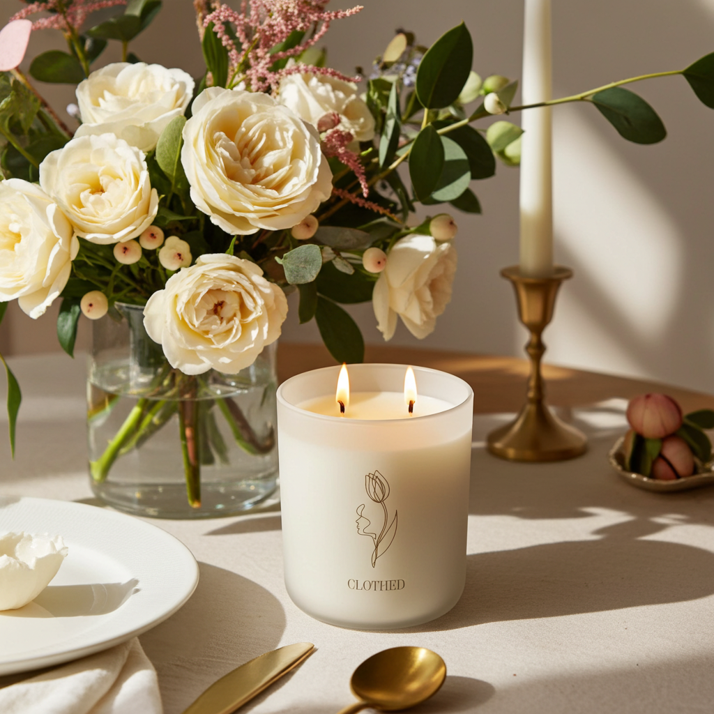 Clothed Candle: Musk Flower