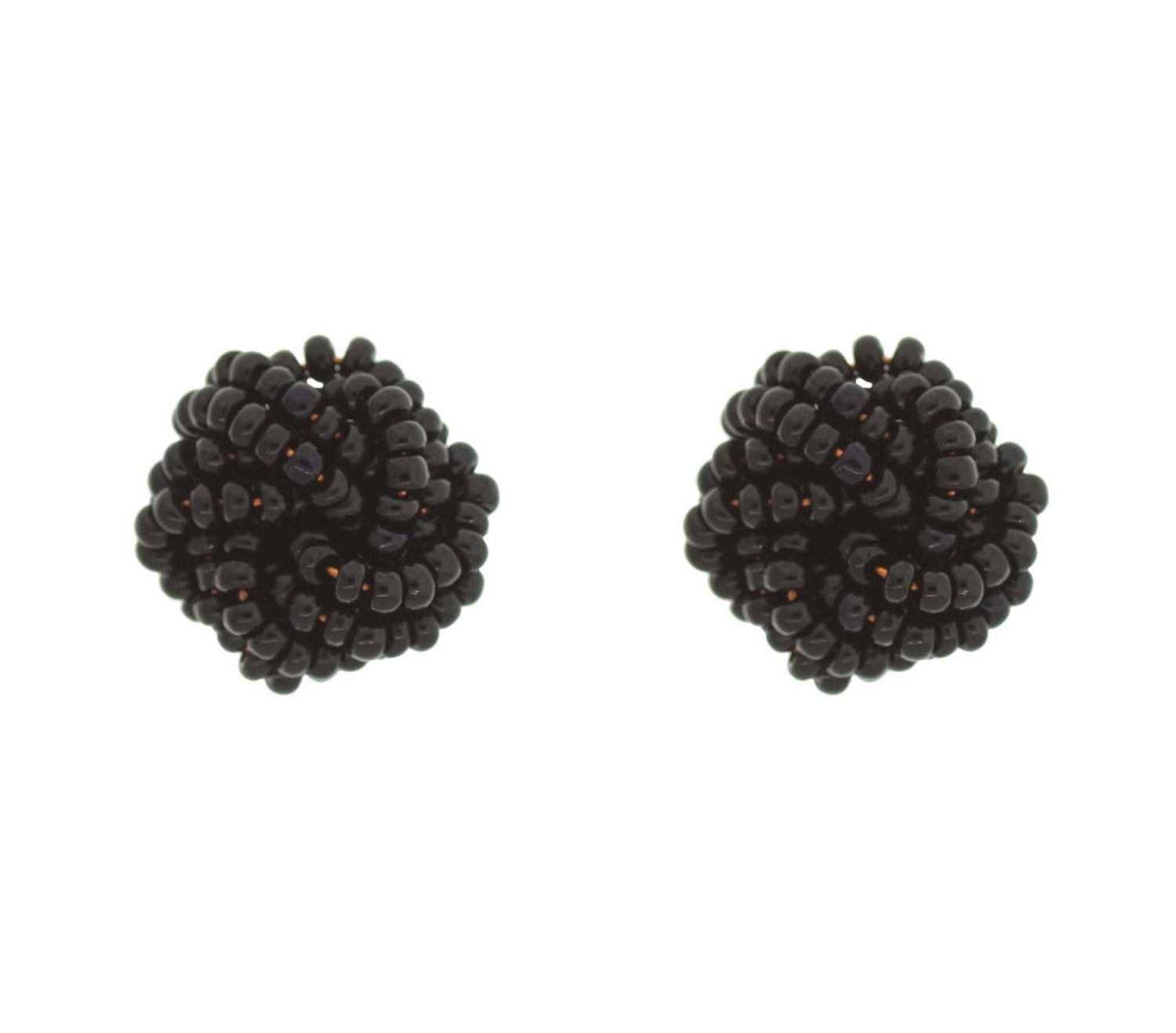 Rosette Earring - Zwart