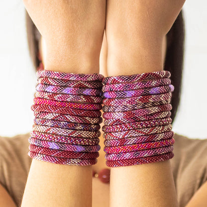 Roll-On® armbanden - Bordeaux