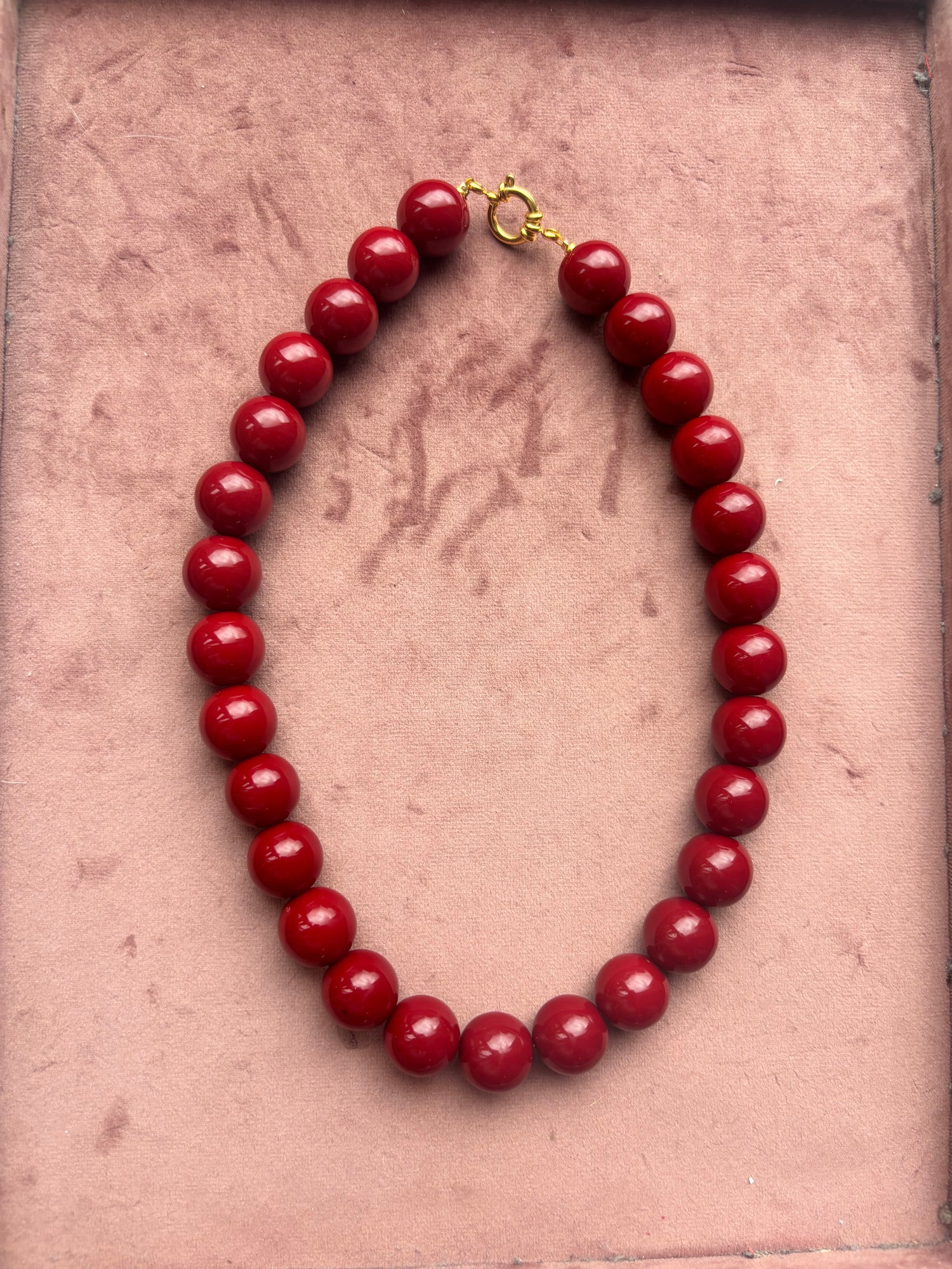Bubble beads ketting 16mm kralen