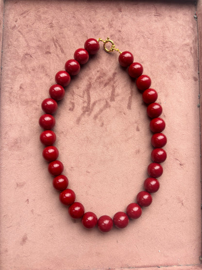 Bubble beads ketting 16mm kralen