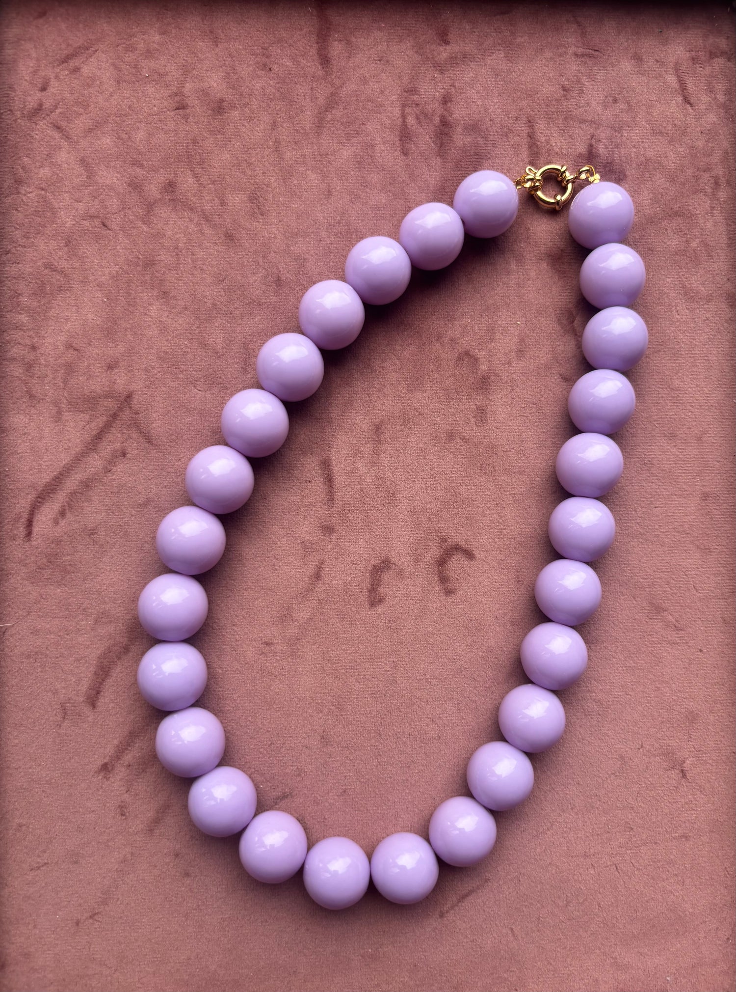 Bubble beads ketting 18mm kralen