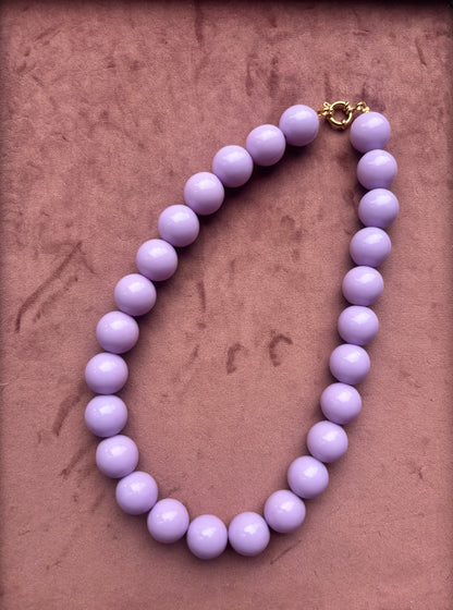 Bubble beads ketting 18mm kralen