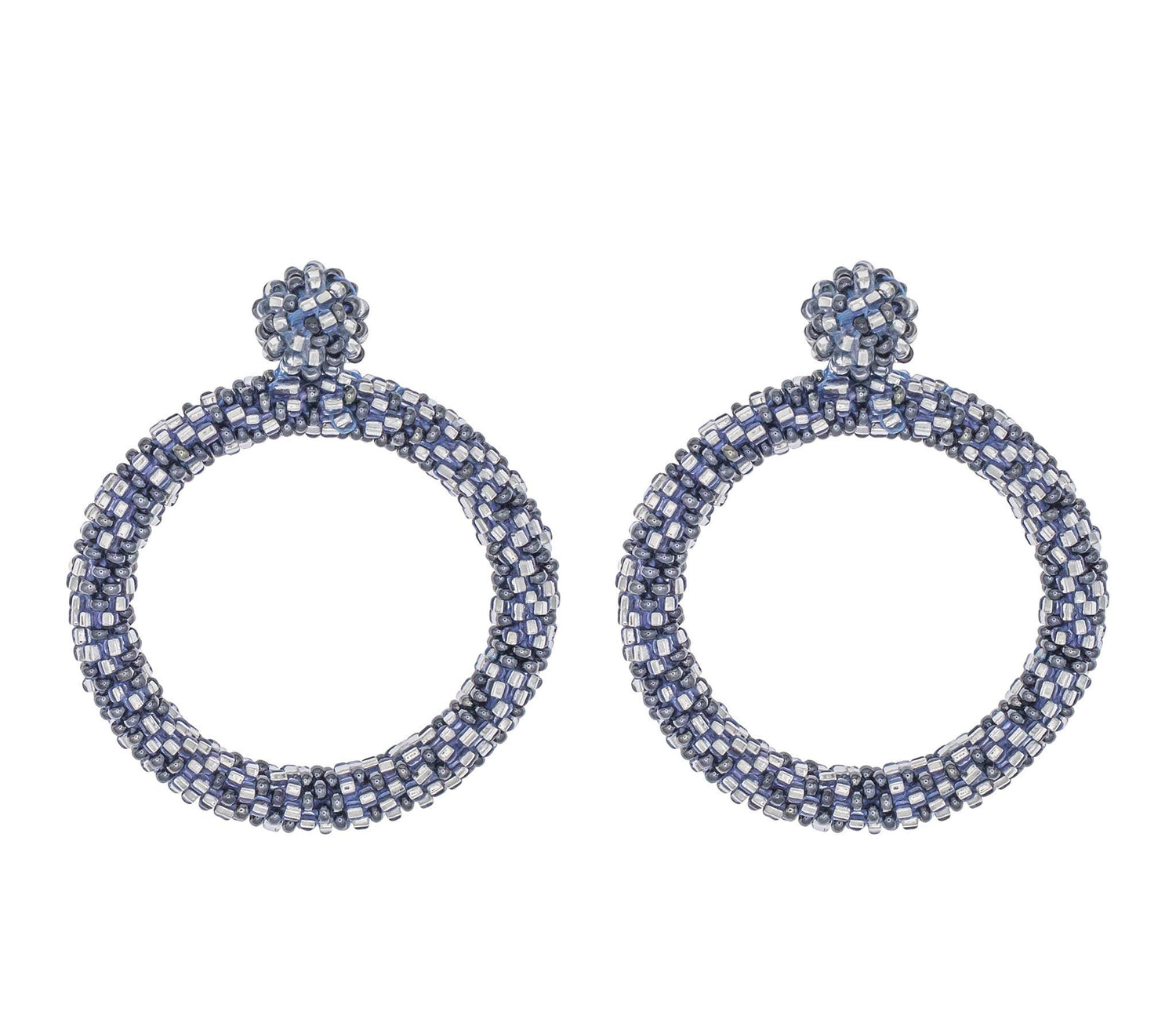 Oorbellen van glaskralen - Elemental