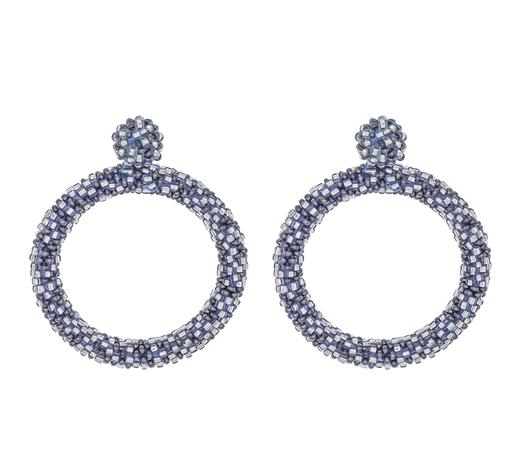 Oorbellen van glaskralen - Elemental