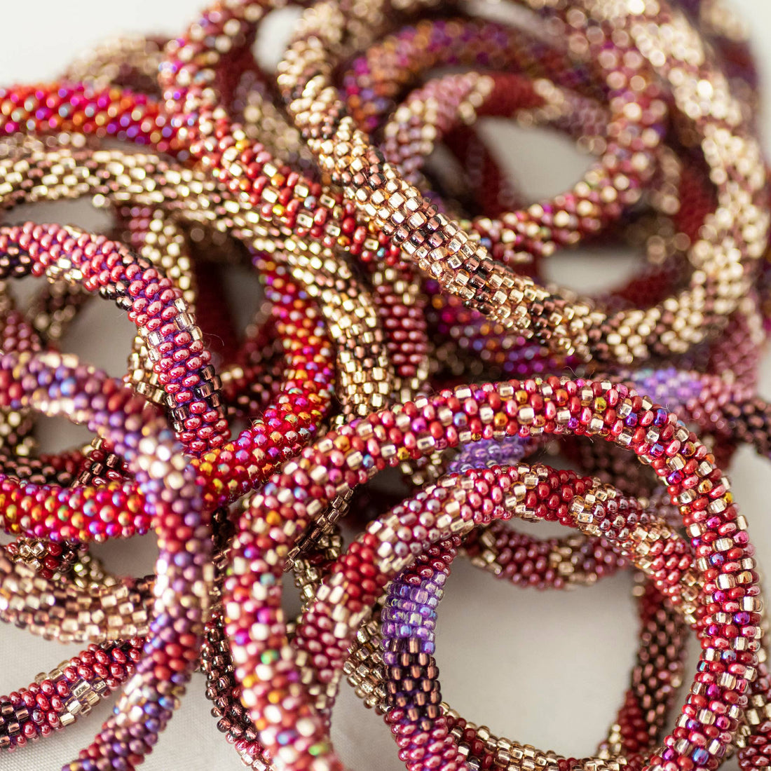 Roll-On® armbanden - Bordeaux