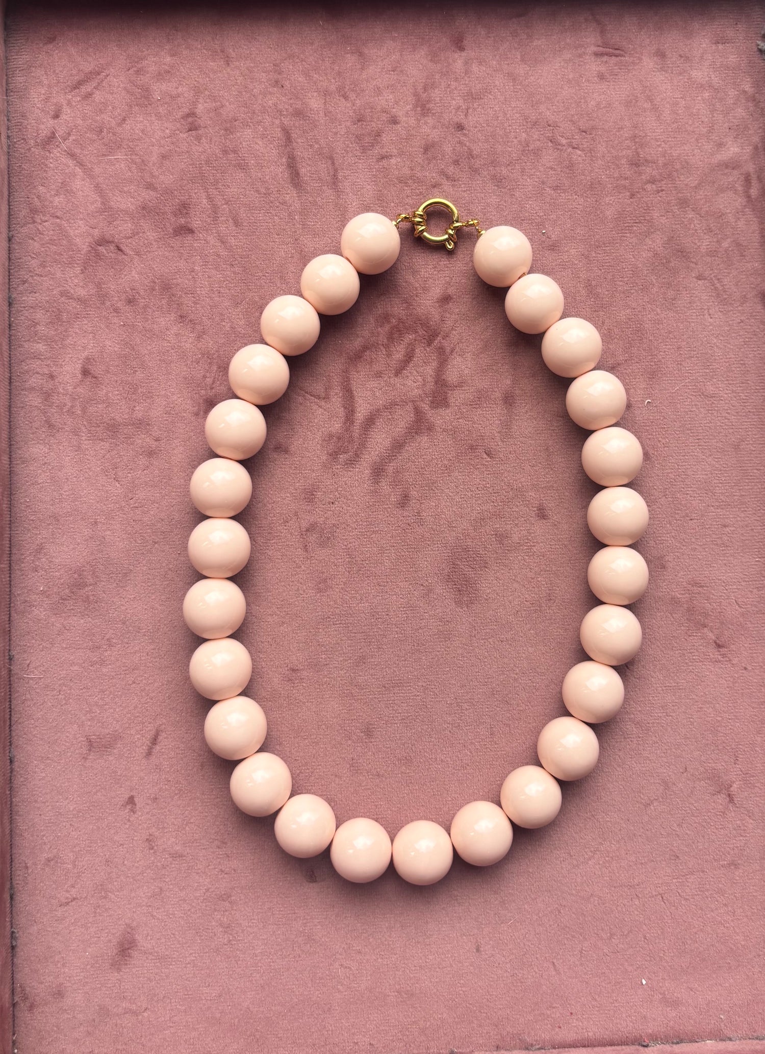 Bubble beads ketting 16mm kralen
