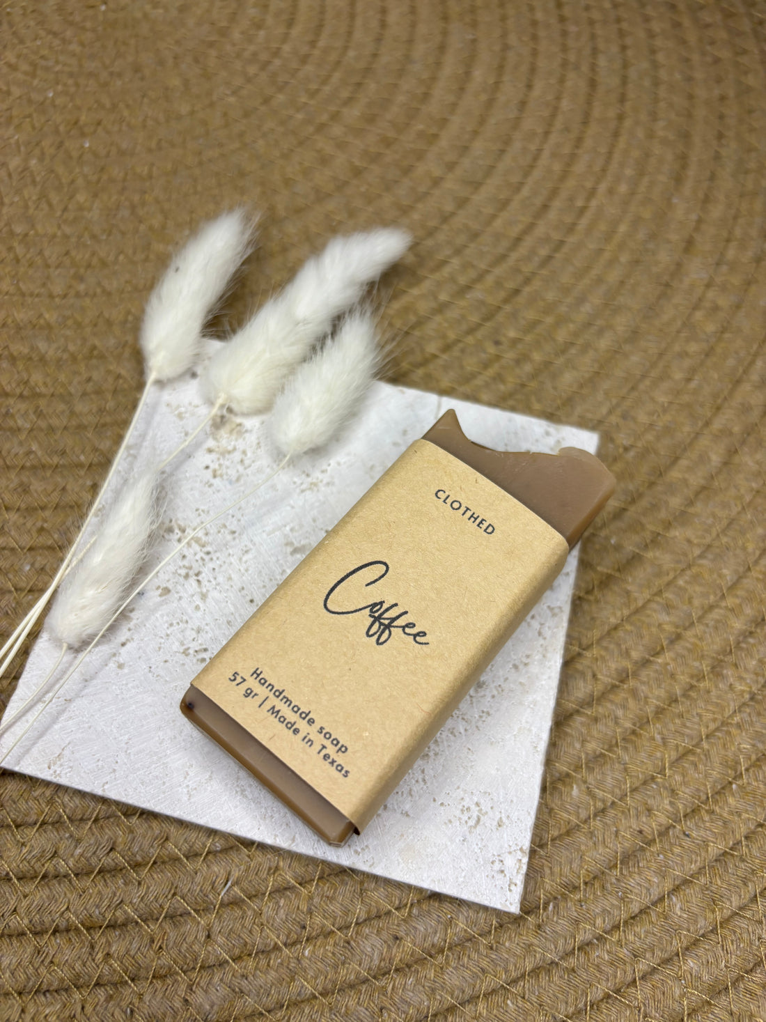 Zeep - Hazelnoot koffie (halve bar)