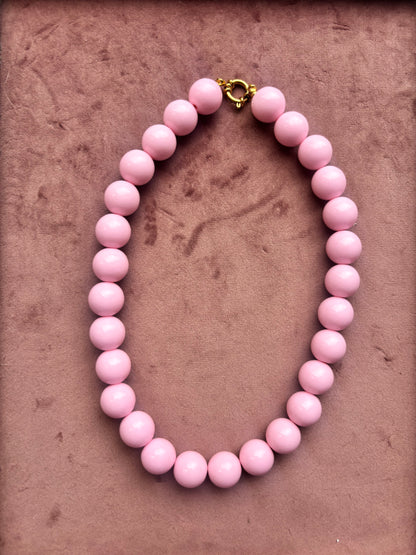 Bubble beads ketting 16mm kralen