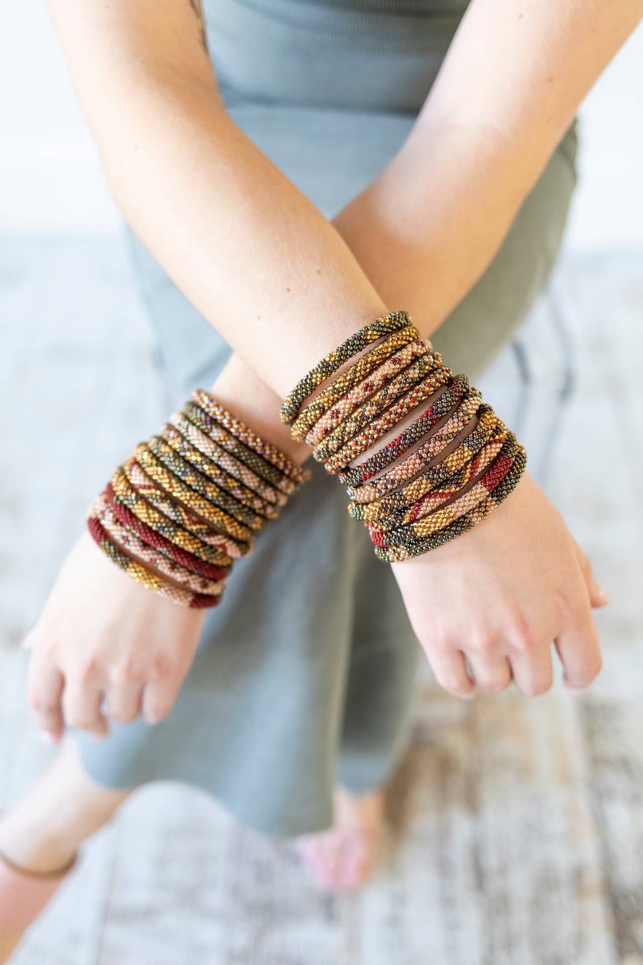 Roll-On® armbanden - Kastanje