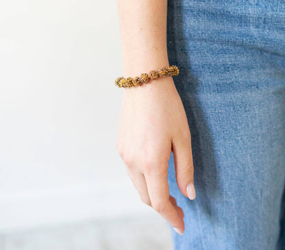 Boho globe armband - Jaguar