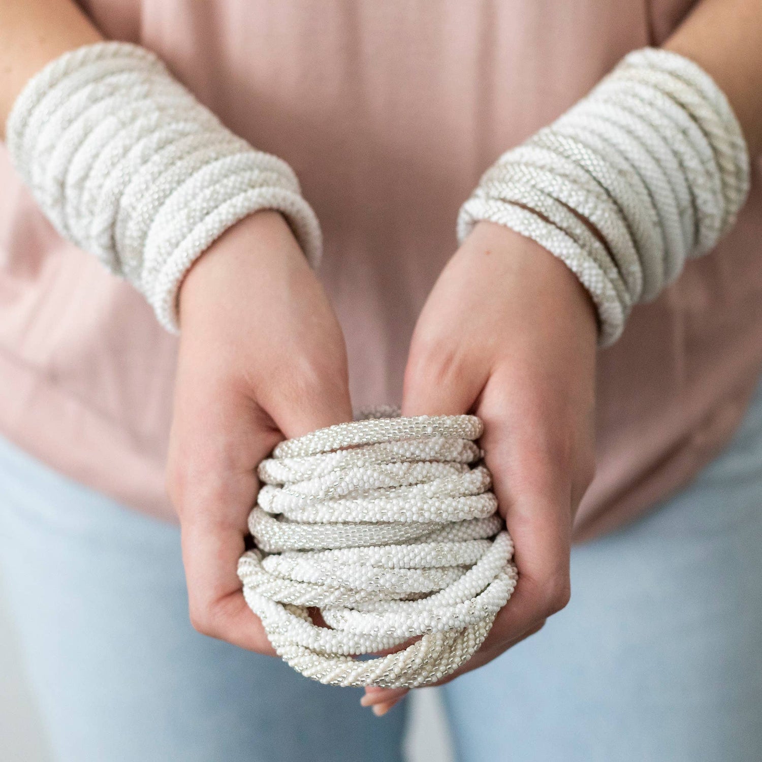 Roll-On® armbanden - Parelmoer